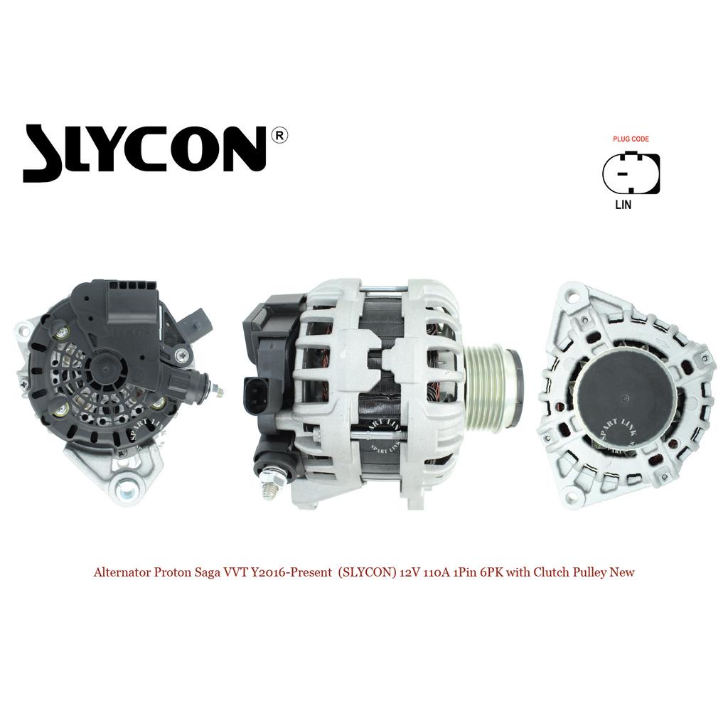 Alternator Proton Saga VVT Y2016-Present (SLYCON) รอกคลัตช์ 12V 110A 1Pin 6PK F000BL06FR PW911138