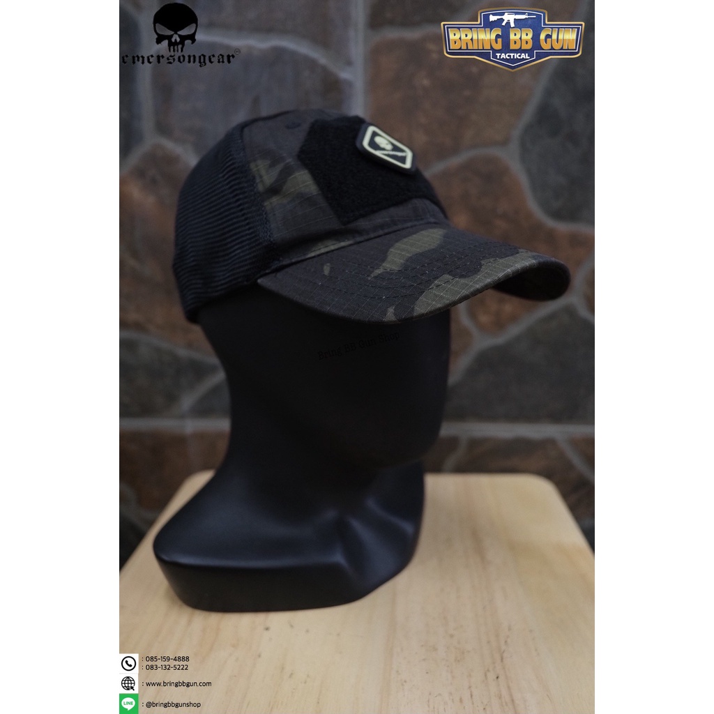 หมวกแก๊ป ยี่ห้อEmerson (Emerson Gear Tactical Assaulter Cap) (สีพรางดำ)