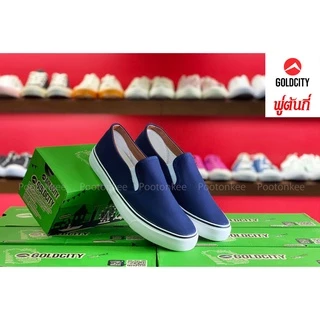 Gold City รองเท้าผ้าใบ รุ่น NS011 ทรงสลิปออน slip on ไซส์ 39-45 ของเเท้ พร้อมส่ง