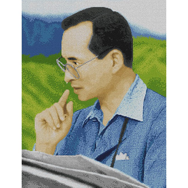 Pinn Shop ชุดปักครอสติช :  ครอสติส ในหลวงในพระอิริยาบทต่างๆ พร้อมอุปกรณ์