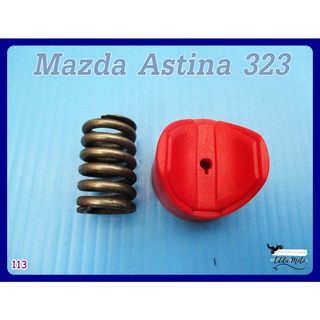 MAZDA  ASTINA 323 "RED" RACK PRESS BUSHING with SPRING SET (113)  // บูชกดแร็ก สีแดง พร้อม สปริง สินค้าคุณภาพดี