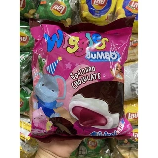 Wiggles วิกเกิ้ล (4รส)มาร์ชเมลโล่สอดไส้และเคลือบช้อคโกแลต 1 ห่อมี 24 ชิ้น