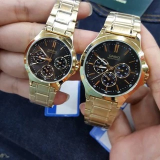 Casio แท้ศูนย์ Cmg 100% Standard นาฬิกาข้อมือ สีทอง สายสแตนเลส รุ่น LTP-V300G MTP-V300G ประกันศูนย์ 1 ปี