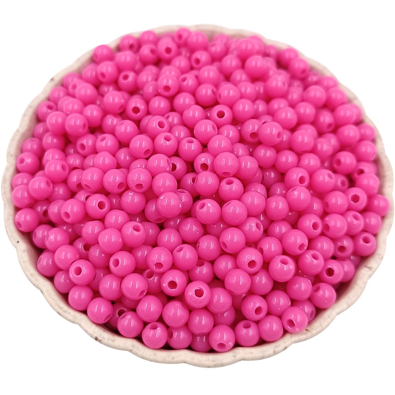 จี้ลูกปัด ทรงกลม ขนาดเล็ก 4 มม. สีแคนดี้ สําหรับทําเครื่องประดับ สร้อยคอ สร้อยข้อมือ DIY 200 ชิ้น