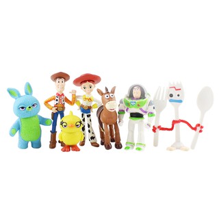 ฟิกเกอร์ Toy Story 4 Buzz Lightyear Woody Jessie Lotso Bullseye Horse ของเล่นสําหรับเด็ก 7 ชิ้น ต่อชุด