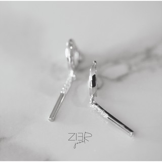 ต่างหูห่วงเงินแท้ 925 Earring Silver 925-(E27170079)