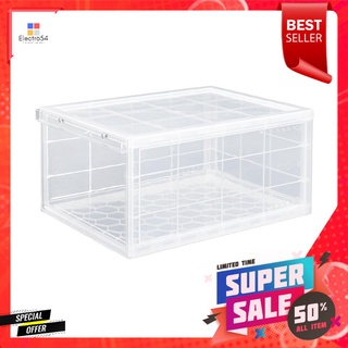 กล่องรองเท้า STACKO MAGNETIC LOCK 28x37x18.3 ซม. สีใสSHOE BOX STACKO MAGNETIC LOCK 28X37X18.3CM CLEAR