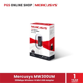 Mercusys MW300UM 300Mbps Wireless-N Mini USB Adapter ตัวรับสัญญาณอินเตอร์เน็ตแบบยูเอสบีอะแดปเตอร์