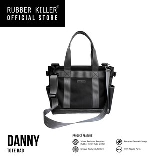 Rubber Killer - Danny สีดำ (กระเป๋าถือผู้ชาย, จุของได้เยอะ)