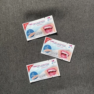 ลด50%ในไลฟ์ 🦷 ถูกสุดๆ ลอตใหม่ TIME Oral Ulcer Patch 1 กล่อง (6 ชิ้น) แผ่นแปะแผลในปาก แผลร้อนใน แผ่นแปะร้อนใน