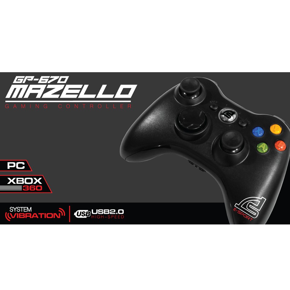 ถูกดี! SIGNO GP-670 MAZELLO JOY Controller For XBOX/PC X INPUT(จอยสติ๊ก ...