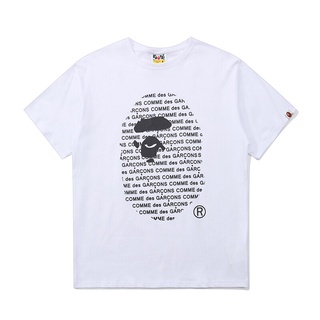 HH BAPE Classic Icon เสื้อยืดฤดูร้อนผิวเสื้อยืดผ้าฝ้ายชายและหญิงกลางแจ้งเหงื่อกีฬา-ดูดซับเสื้อยืด เสื้อยืดผ้าฝ้าย