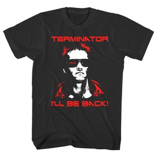 [S-5XL]ราคาต่ำสุด!!เสื้อยืดลายกราฟฟิก Terminator schwarzenegger I  ll Be BackS-3XL