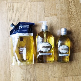 LOccitane Almond Shower Oil 250mL / 500mL / 500mL Refill