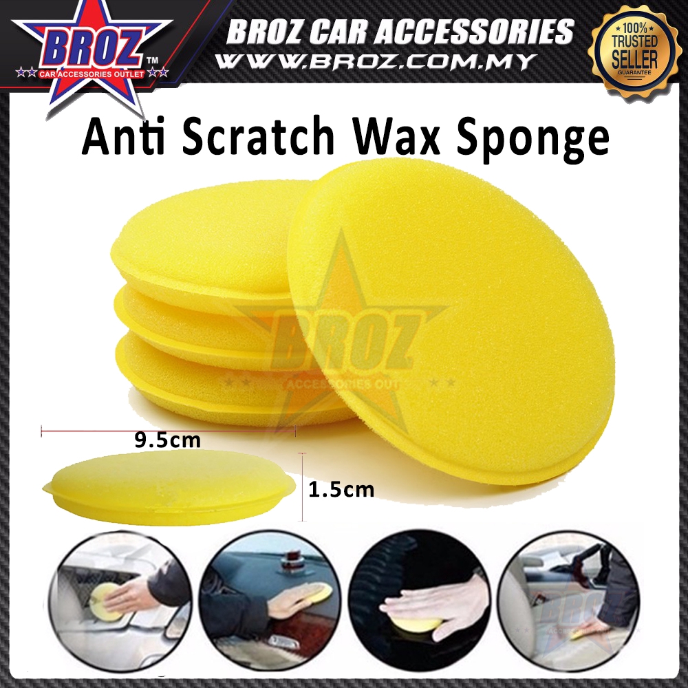 Broz Wax Polish Foam Sponge Anti Scratch Wax Applicator Pads ยานยนต์ Care Supplies รถยนต์ทําความสะอา