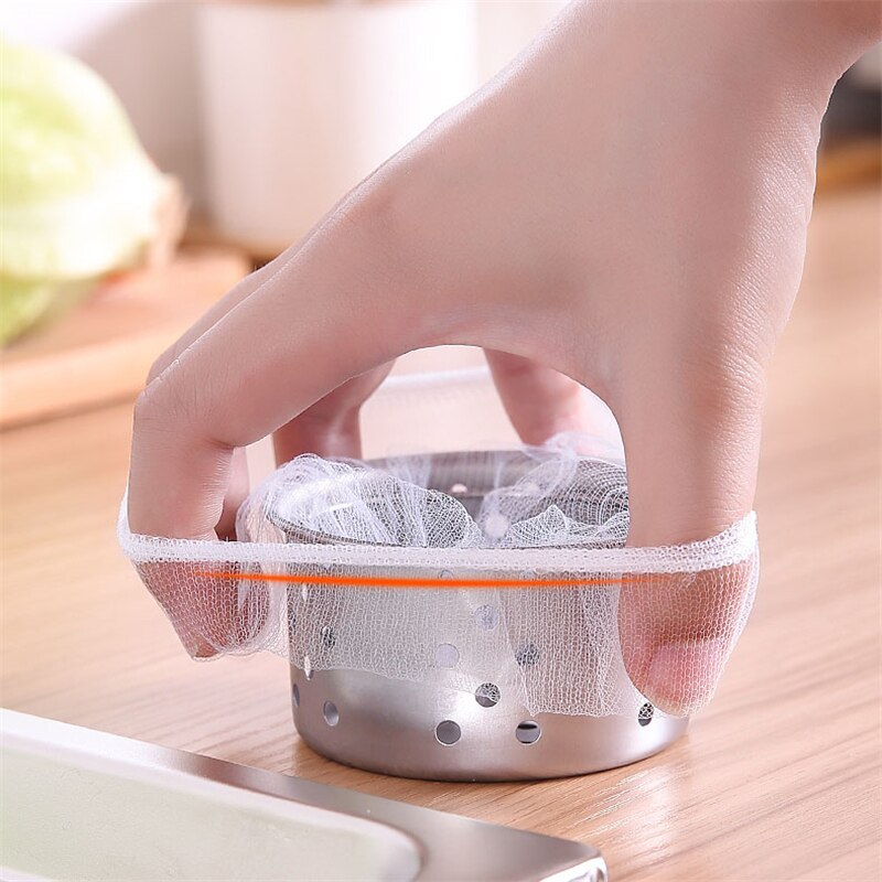30/100 ชิ้นถุงกรองอ่างล้างจานครัวตาข่ายถุงกรอง/ทิ้งอ่างล้างจานถุงขยะสําหรับห้องครัวหรือห้องน้ําอ่างล้างจาน/อ่างล้างจานถุงขยะตาข่ายถุง - รูปที่ 3