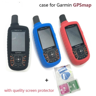 Generic Garmin GPSMAP 62 62S 62SC 64 64S 64SC เคสซิลิโคน ฝาครอบป้องกัน พร้อมตัวป้องกันหน้าจอ และเครื่องมือใส ที่มีคุณภาพ