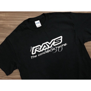 [COD]เสื้อยืด พิมพ์ลาย Rays Volk Racing Te37 สีดํา สําหรับผู้ชาย