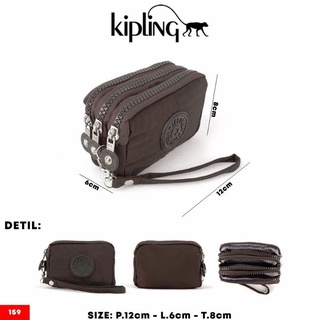 KIPLING คลิปกระเป๋าสตางค์เหรียญ 3 ซิปนําเข้า