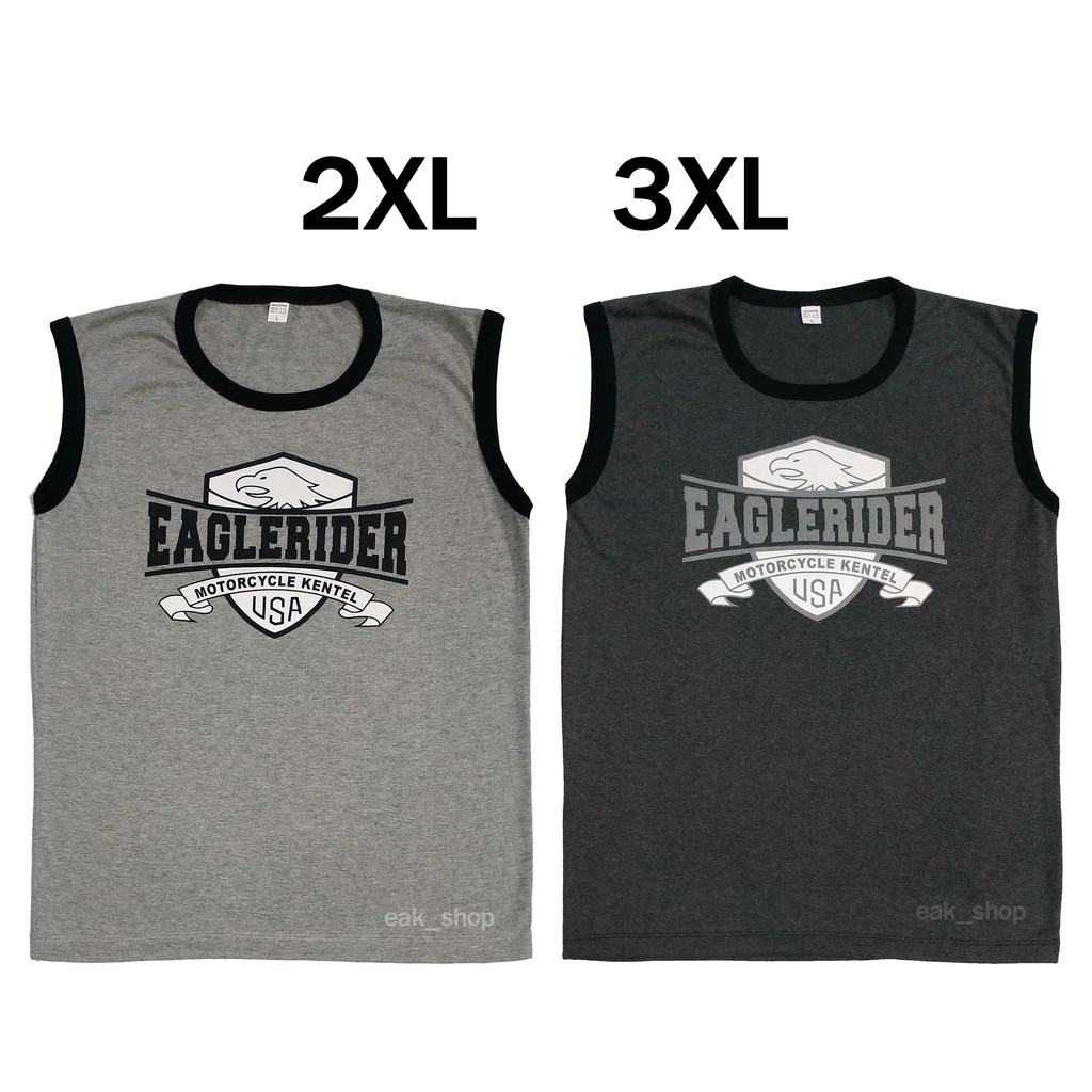 เสื้อแขนกุดขนาดใหญ่ ลายวินเทย ลายสกรีน ไซส์ 2XL 3XL