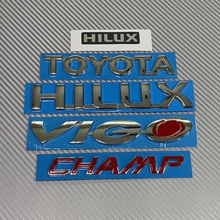 โลโก้ Hilux สติ๊กเกอร์  toyota  Hilux vigo Champ ยกชุด 5 ชิ้น