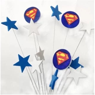 Cake Topper ป้ายปักเค้กลายการ์ตูนสุดน่ารัก (พร้อมส่ง)(ป้ายโฟมดาวหลายสี)