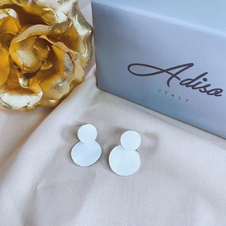 ADIZO เครื่องประดับเคลือบ ทองแท้ 18K ต่างหู Duex Circle Earring