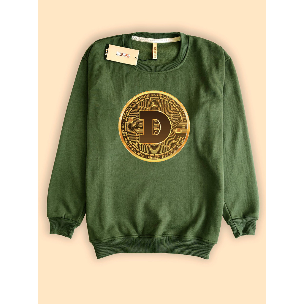 เสื้อสเวตเตอร์สเวตเตอร์ Dogecoin Cryptocurrency