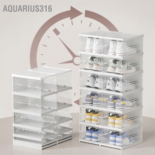 Aquarius316 กล่องพลาสติกใส กันฝุ่น วางซ้อนกันได้ สําหรับบ้าน ห้องนอน