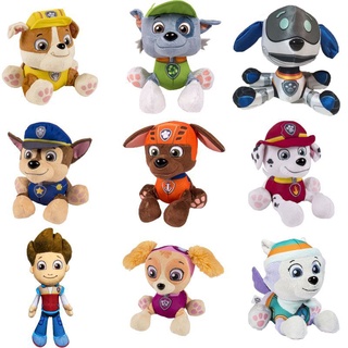 Paw Patrol ตุ๊กตายัดนุ่น Ryder Marshall Rubble Chase Rocky Zuma Skye ของเล่นสําหรับเด็ก