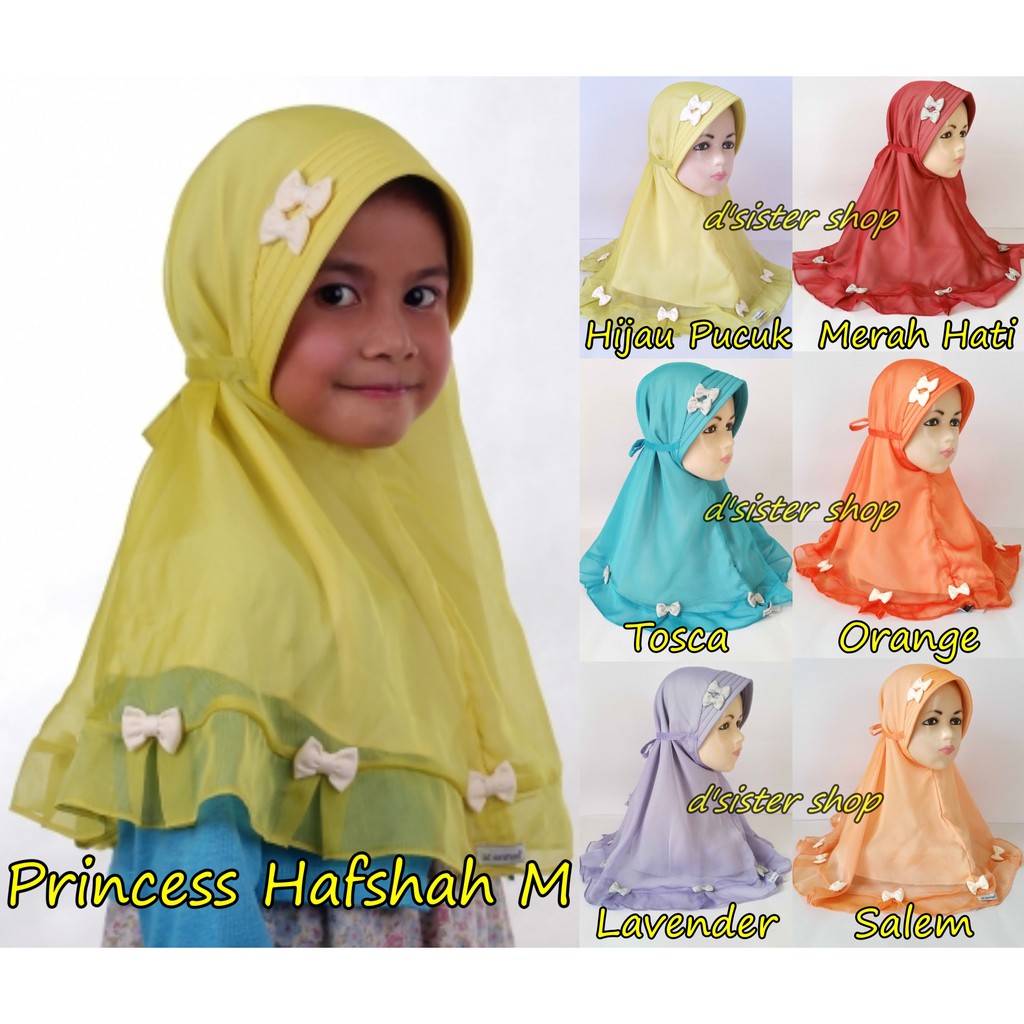 Princess HAFSAH (M) HIJAB HIJAB HIJAB Kids Instant Party 3-6 ปี
