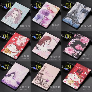 Cartoon ซองหนังแบน Huawei MediaPad Matepad 11 T8 8.0 T10S T10 10.1 Pro 10.8 10.4 นิ้ว รุ่น Flip cover soft case เคสป้องกัน