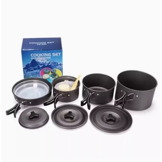 หม้อสนามแคมป์ปิ้งDS-500 Outdoor Camping Cooking Set