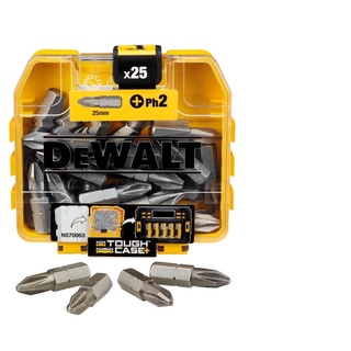 DEWALT ชุดดอกไขควง 25 ชิ้น PH2 x3, PZ2 x3, T10 x2, T15, T20 x3, T25 x3, Impact Ready Drive Guide " รุ่น DT71522-QZ