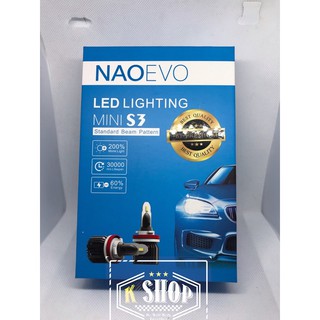 ไฟรถยนต์Led ขั้วH4 S3 รับประกัน 2 ปีความสว่าง 7,200 Lm.
