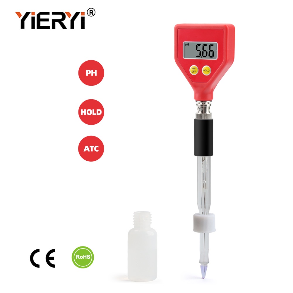 Yieryi PH-98108 Pocket Digital Soil Acidity Meter ชีสอาหาร Acidity Meter Dough PH Meter เหมาะสําหรับ