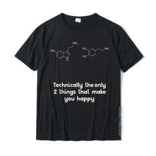 เสื้อยืดผ้าฝ้ายพิมพ์ลายขายดี เสื้อยืด ผ้าฝ้าย พิมพ์ลายคําคมจิตวิทยา Serotonin Dopamine เหมาะกับของขวัญ สําหรับผู้ชาย