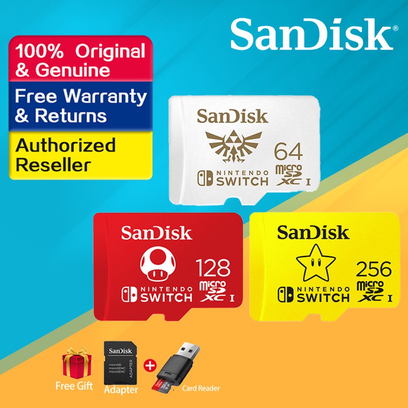Sandisk Memory Card Nintendo Switch 128gb U3 4k 64gb Tf Sd Card 256gb