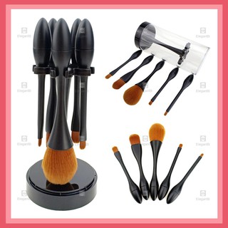 EGB เเปรงเเต่งหน้า พร้อมฐานวาง 5 ชิ้น สีดำ 5 Brush Set with Stand HB Mu