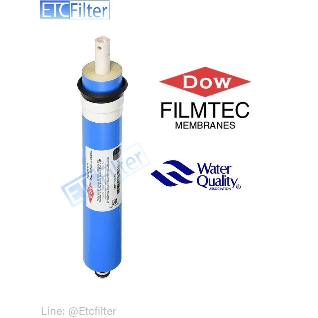 ไส้ RO DOW Filmtec 50 75 และ 100 GPD No.1 แบรด์อเมริกาคุณภาพสูง NSF