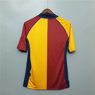 เสื้อกีฬาแขนสั้น ลายทีมชาติฟุตบอล Roma 01-02 ชุดเหย้า