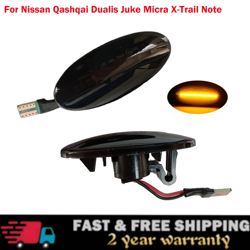 2X For Nissan X-trail T31 Qashqai J10 Cube Juke Leaf Micra Micra K13 Note E11 Car Side Marker Light 