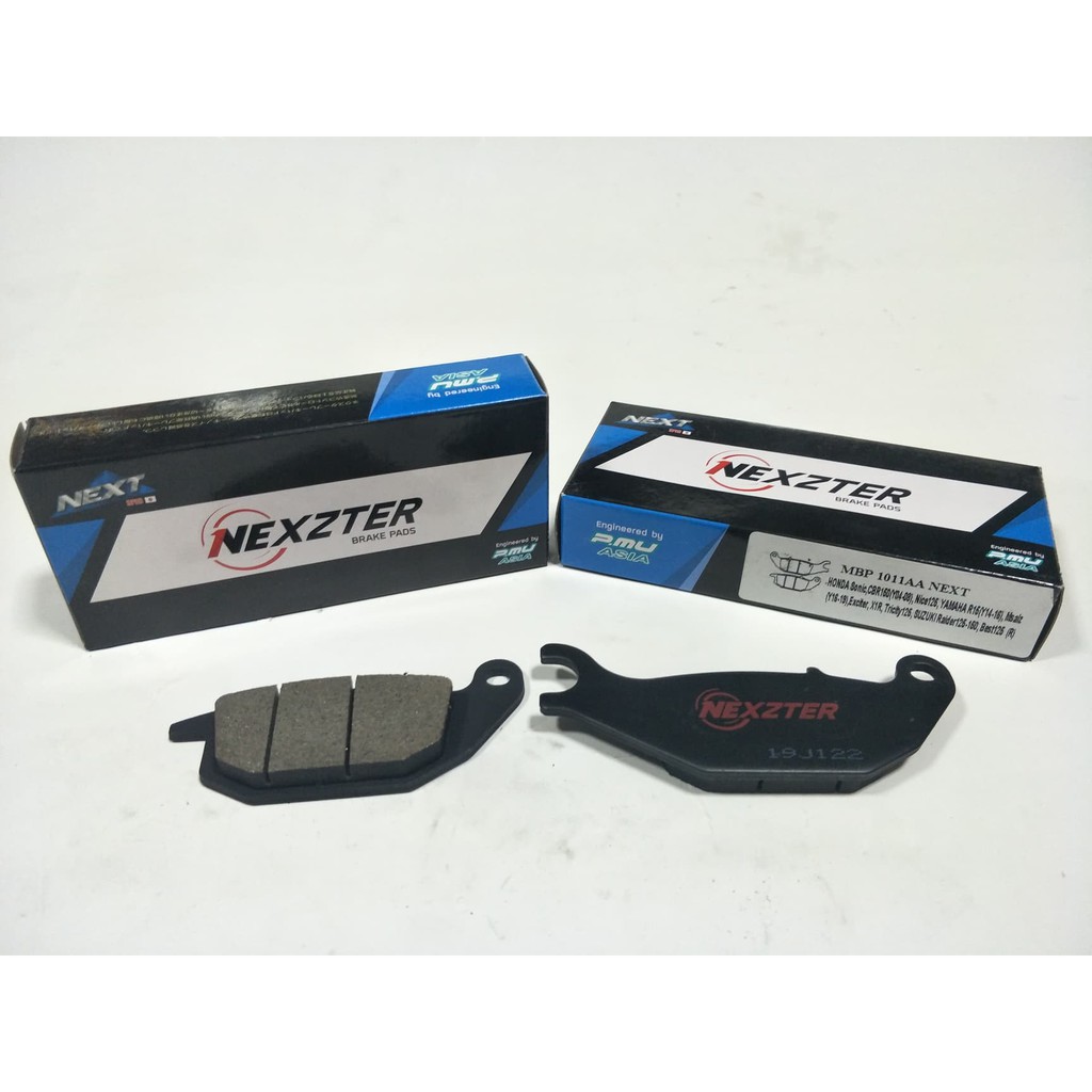 ผ้าเบรคหลัง Nexzter  Honda sonic  cbr150  nice125        Yamaha R15(y14-16)  Mslaz(y14-16)  exciter 