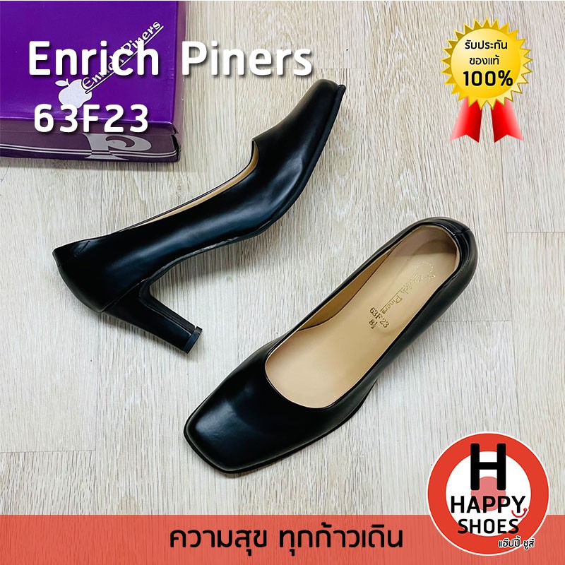 🚚ส่งเร็ว🚛ส่งด่วน👟สินค้าใหม่✨รองเท้าคัชชูหญิง (นักศึกษา) Enrich Piners รุ่น 63F23 ส้นสูง 3.5 นิ้ว สวม ทน สวมใสสบายเท้า