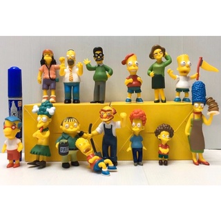 โมเดล Simpsons ซิมซัน ชุด 14 ตัว ความสูง 7-10 cm (y/m/jj)