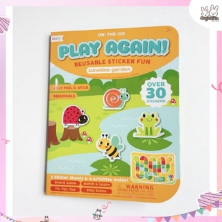 สมุดเกม Sticker แบบติดซ้ำได้แบรนด์ Ooly On-The-Go Play Again ลาย Sunshine Garden