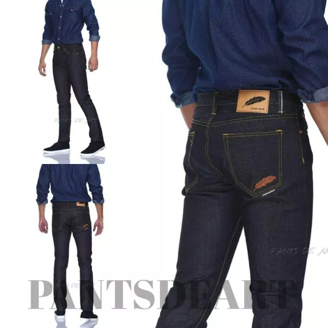 PANTSDEART กางเกงยีนส์ชาย ทรงกระบอกเล็ก ริมแดง มีไซส์ 28-42 รับประกันงานดีมากค่า~
