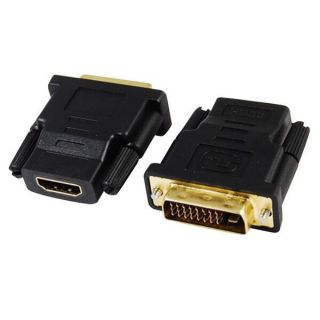 Adapter หัวแปลง DVI 24+1 Male To HDTV Female Converter HDTV To DVI Adapter 1080P For HDTV LCD