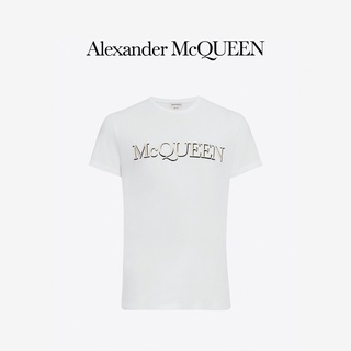 Alexander McQueen/Alexander McQueen เสื้อยืด ผ้าฝ้าย พิมพ์ลาย สําหรับผู้ชาย