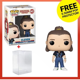 Funko Pop! ฟิกเกอร์ไวนิล Stranger Things - Eleven in Mall Outfit 843 พร้อมตัวป้องกัน